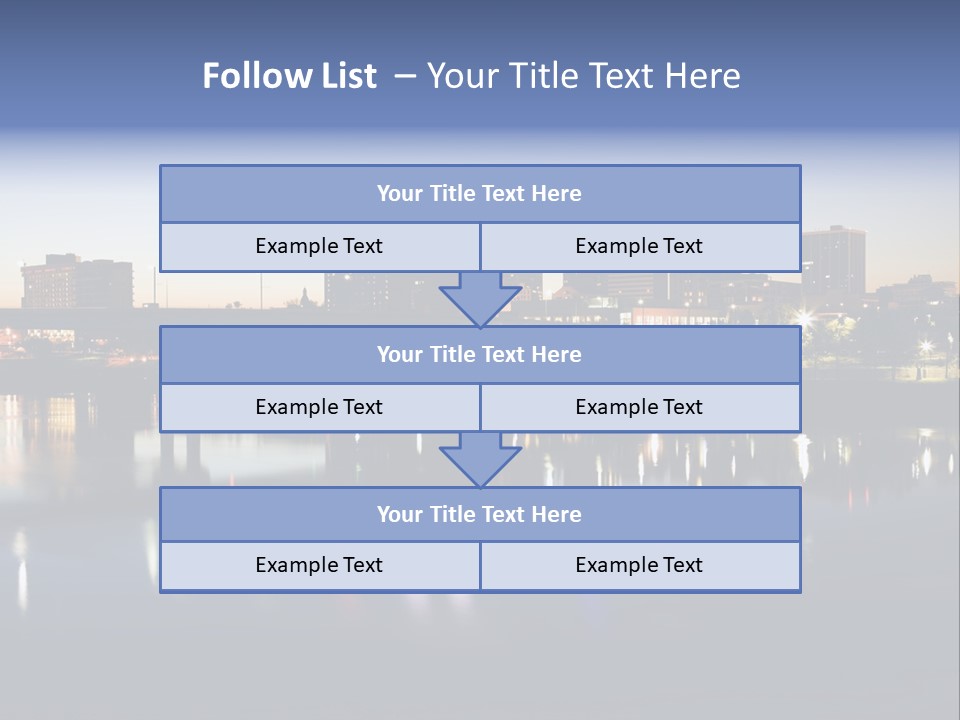 Fall Morning Skyscraper PowerPoint Template