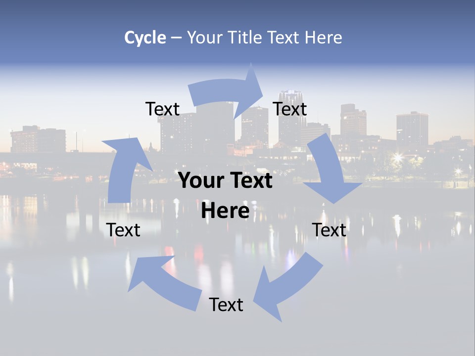 Fall Morning Skyscraper PowerPoint Template