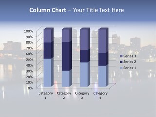 Fall Morning Skyscraper PowerPoint Template