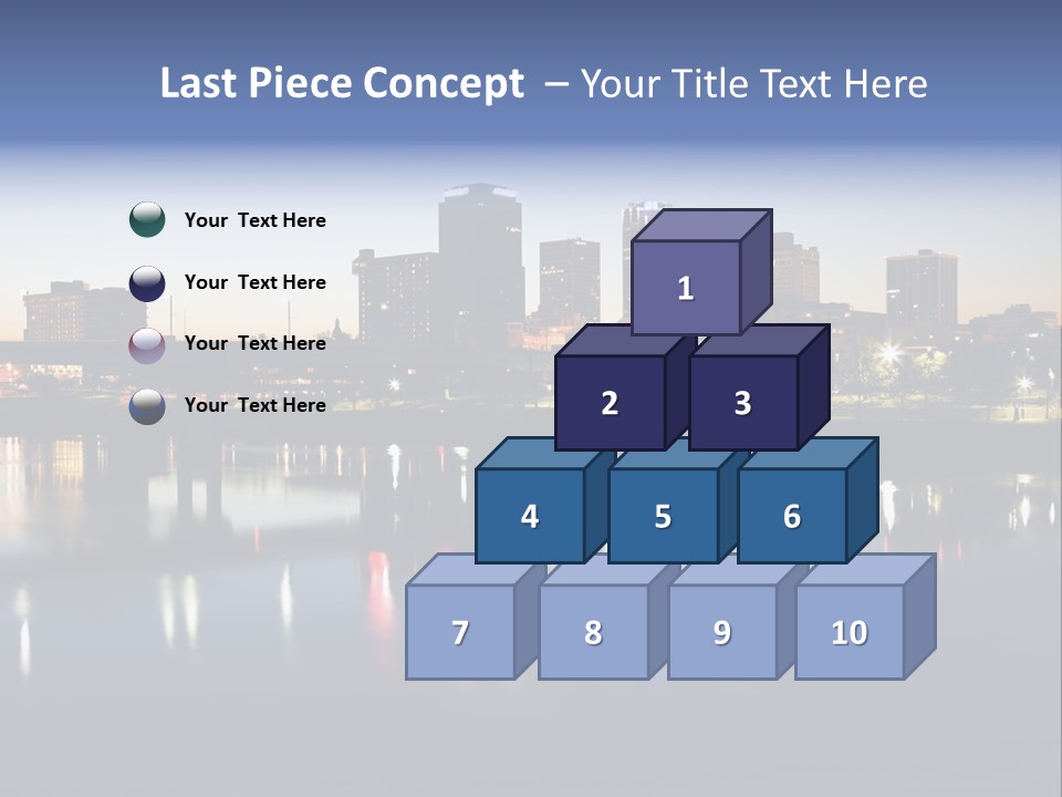 Fall Morning Skyscraper PowerPoint Template