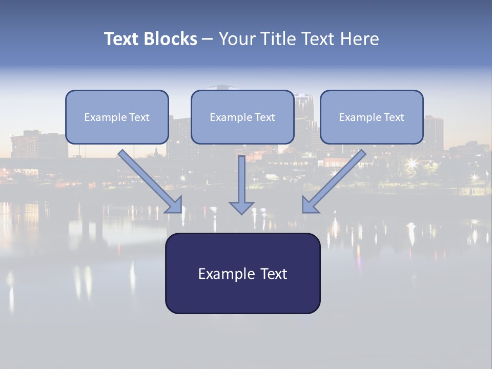 Fall Morning Skyscraper PowerPoint Template