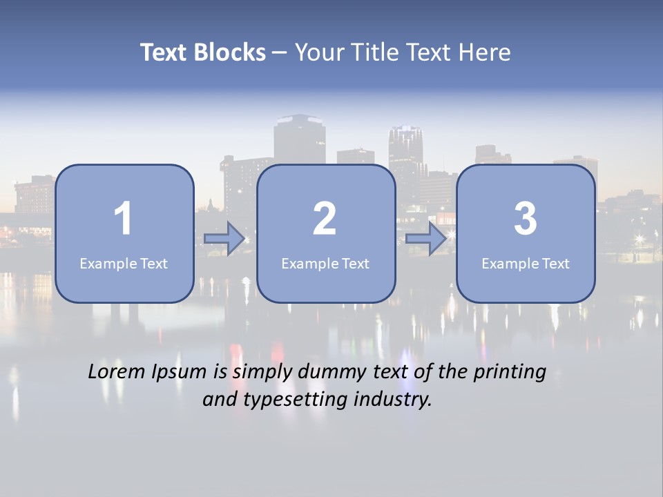 Fall Morning Skyscraper PowerPoint Template