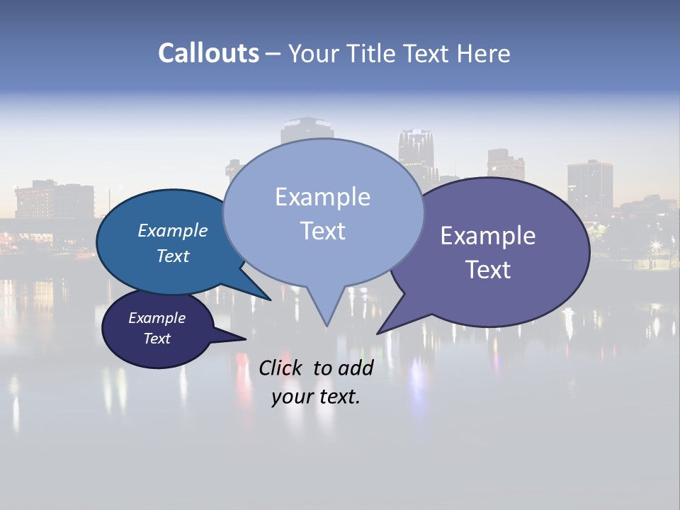Fall Morning Skyscraper PowerPoint Template