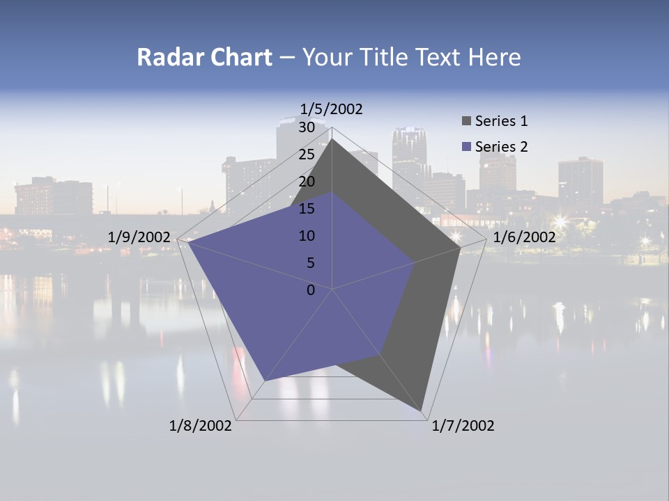 Fall Morning Skyscraper PowerPoint Template