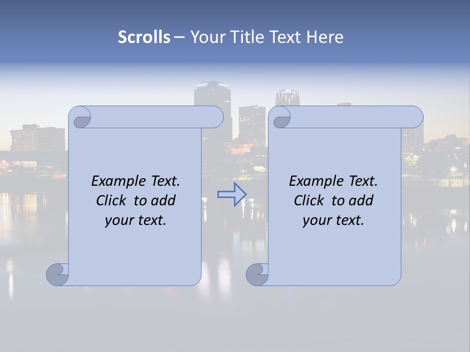 Fall Morning Skyscraper PowerPoint Template