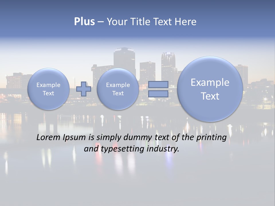 Fall Morning Skyscraper PowerPoint Template