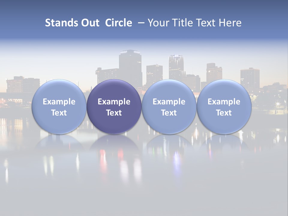 Fall Morning Skyscraper PowerPoint Template