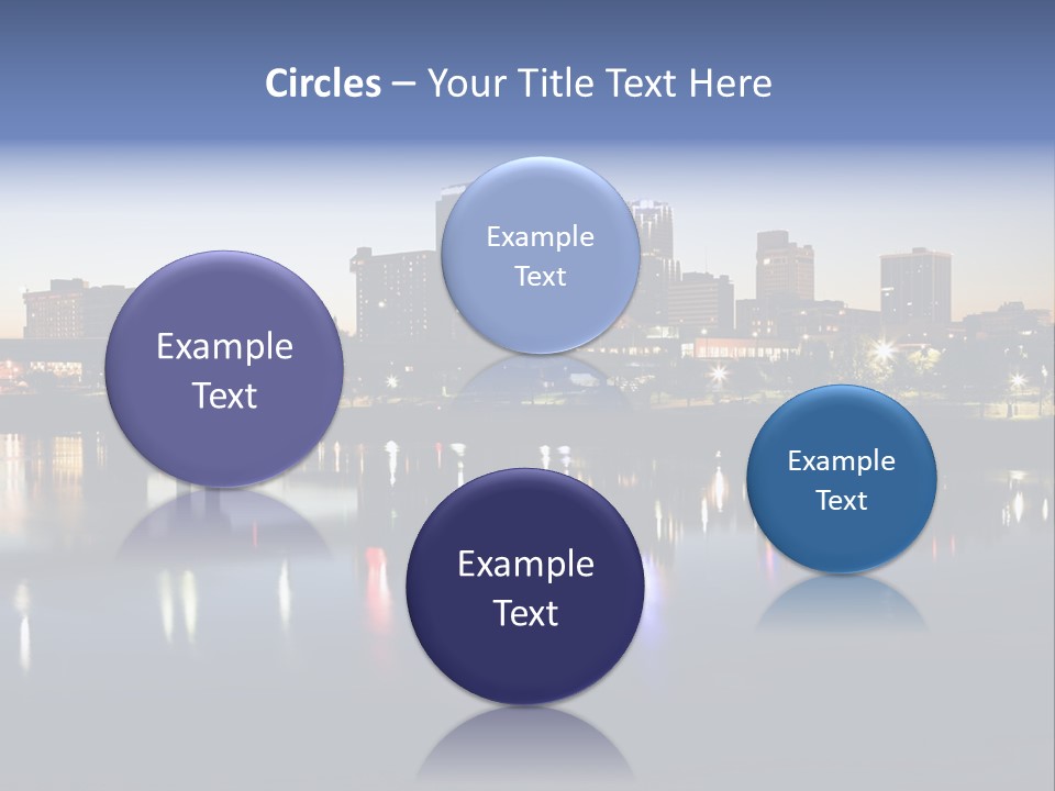 Fall Morning Skyscraper PowerPoint Template