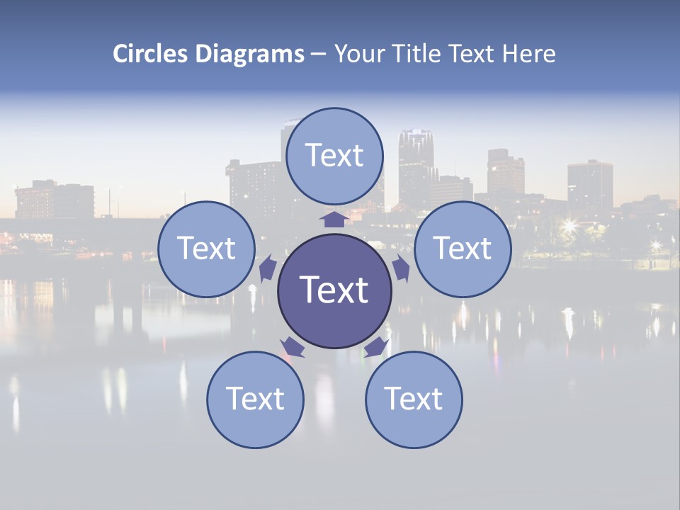 Fall Morning Skyscraper PowerPoint Template