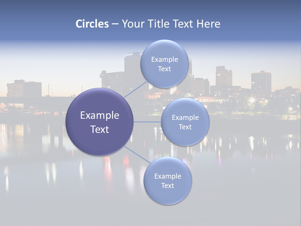 Fall Morning Skyscraper PowerPoint Template