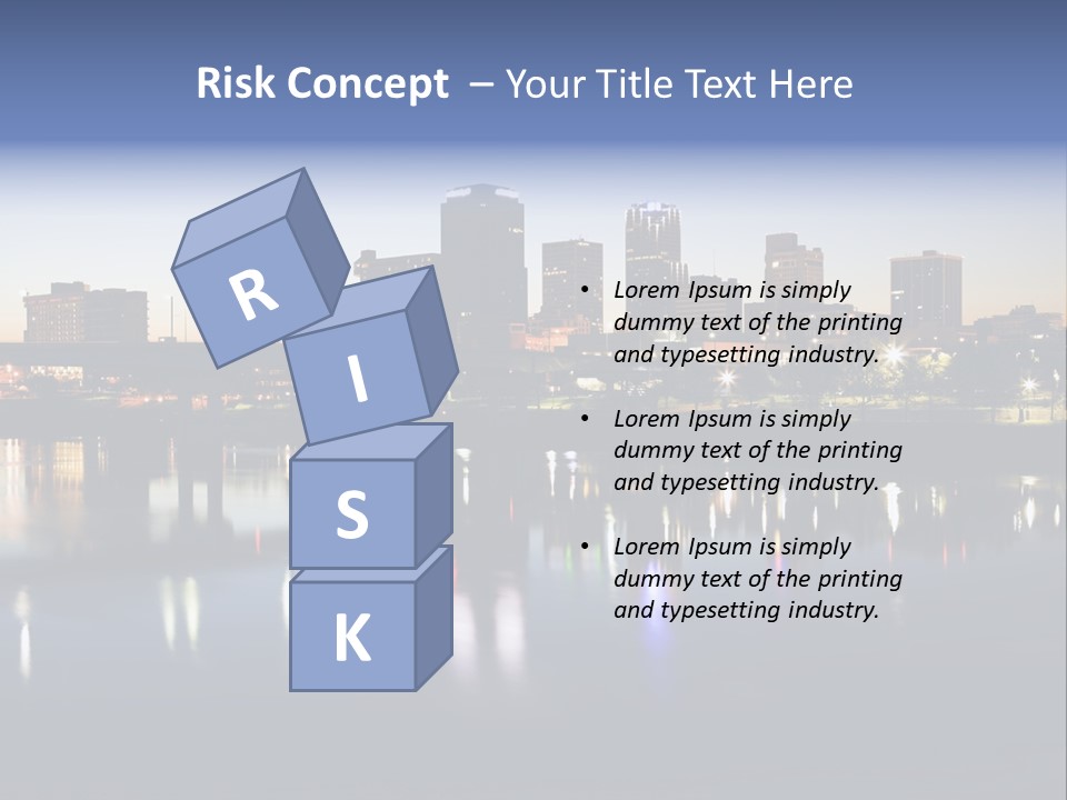 Fall Morning Skyscraper PowerPoint Template