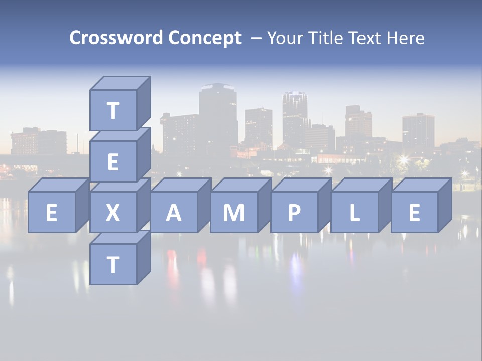 Fall Morning Skyscraper PowerPoint Template