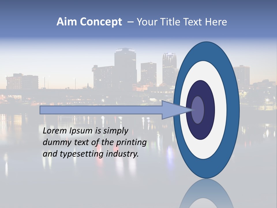 Fall Morning Skyscraper PowerPoint Template