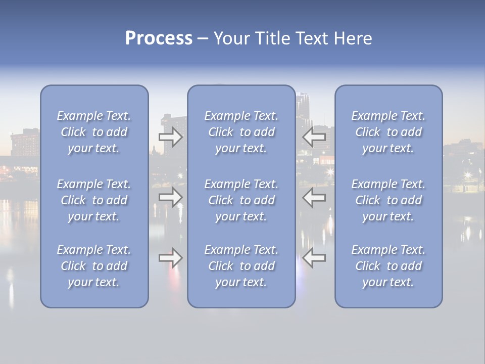 Fall Morning Skyscraper PowerPoint Template