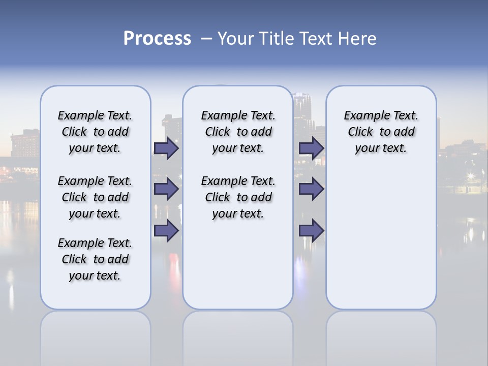 Fall Morning Skyscraper PowerPoint Template