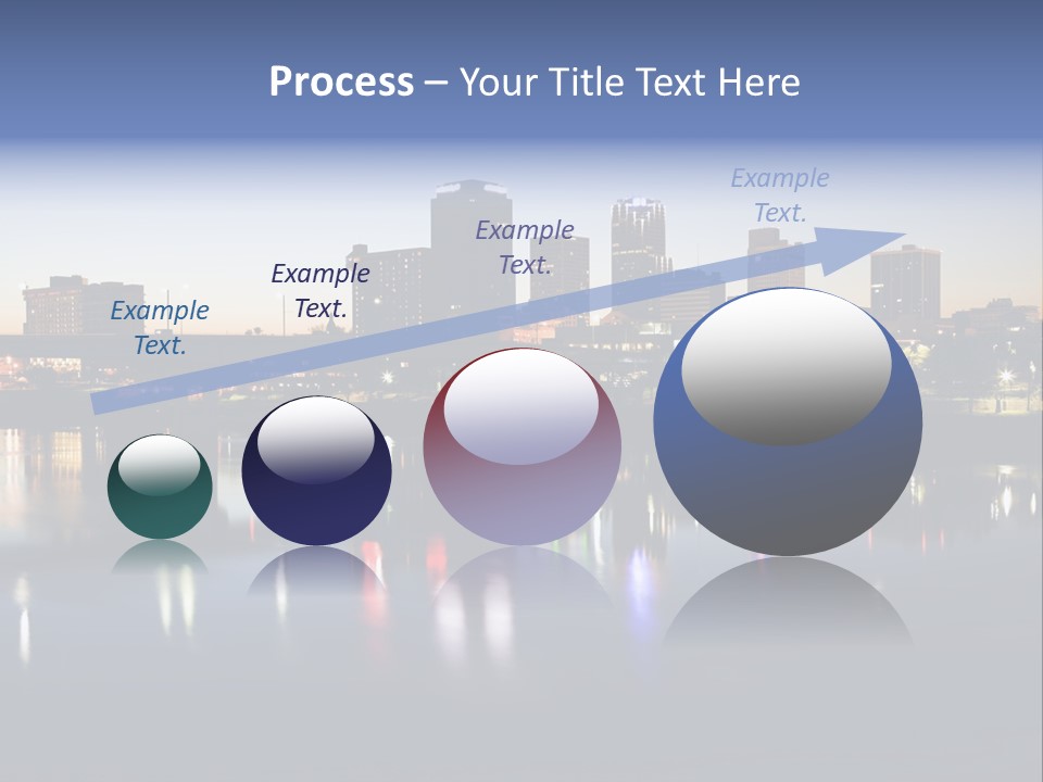 Fall Morning Skyscraper PowerPoint Template