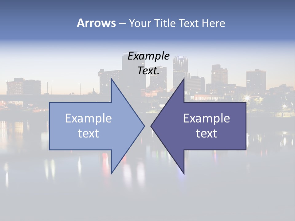Fall Morning Skyscraper PowerPoint Template