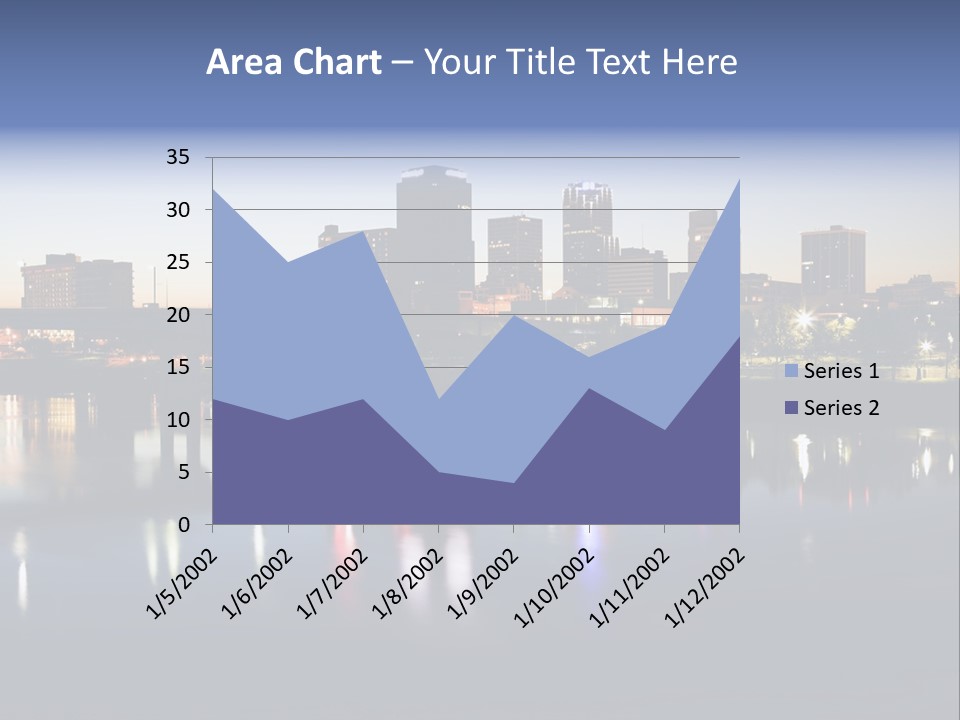 Fall Morning Skyscraper PowerPoint Template