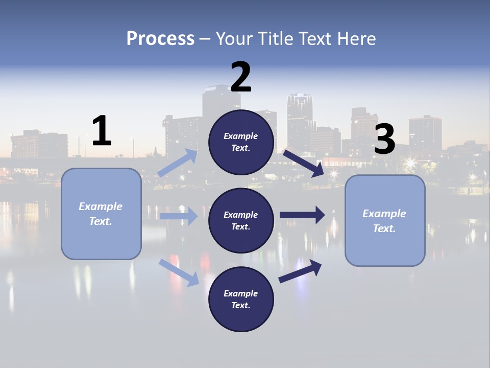 Fall Morning Skyscraper PowerPoint Template