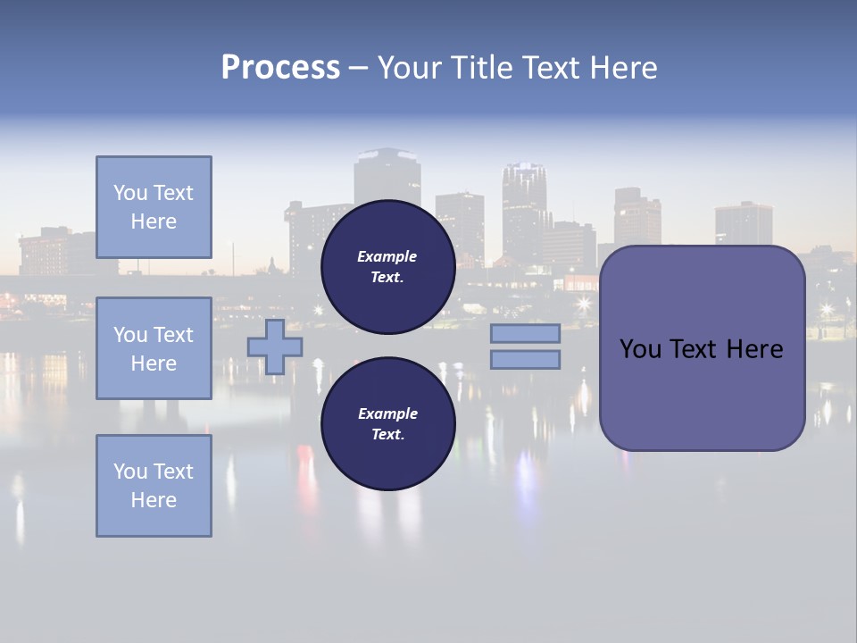 Fall Morning Skyscraper PowerPoint Template