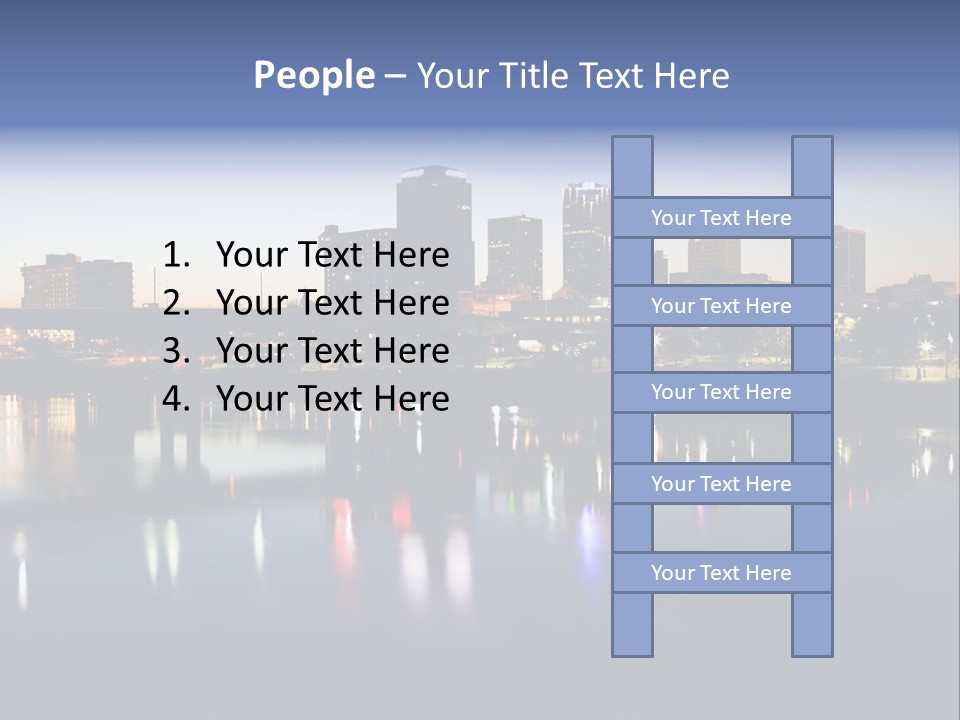 Fall Morning Skyscraper PowerPoint Template
