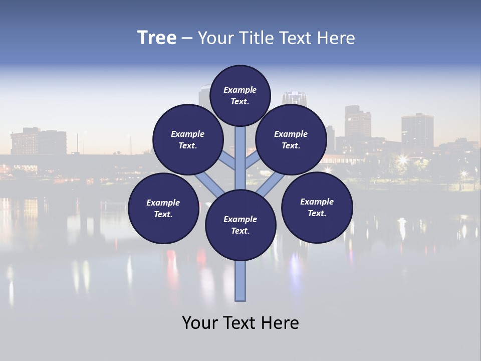 Fall Morning Skyscraper PowerPoint Template