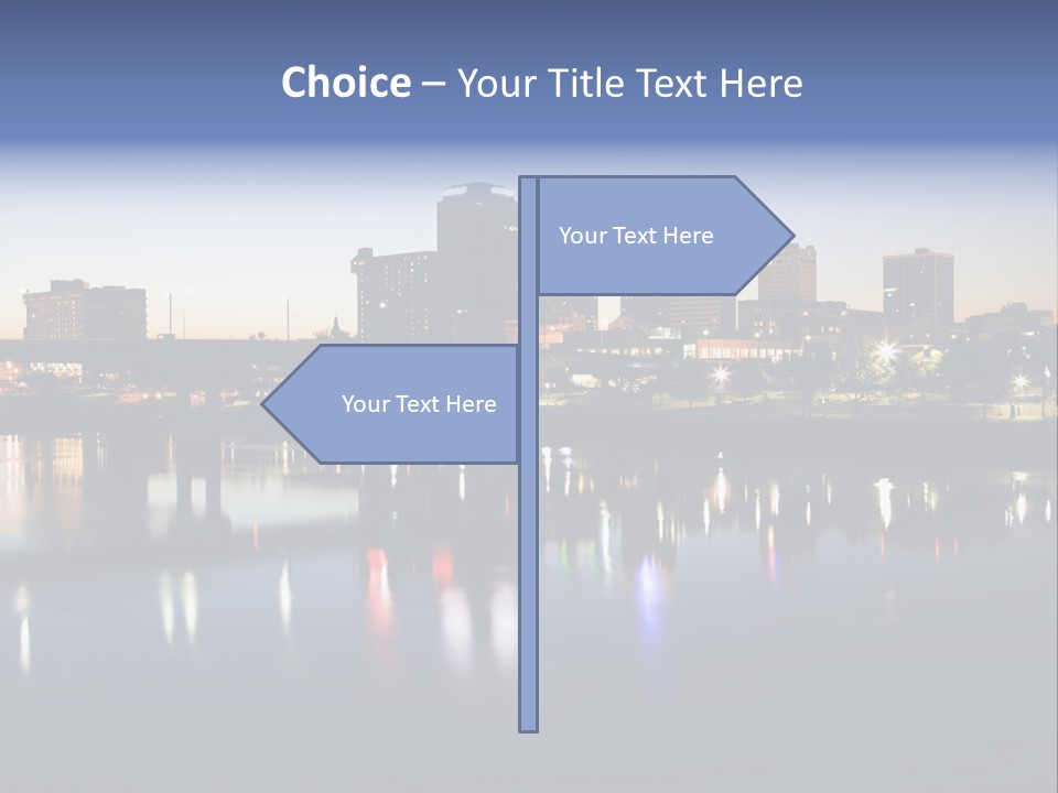 Fall Morning Skyscraper PowerPoint Template