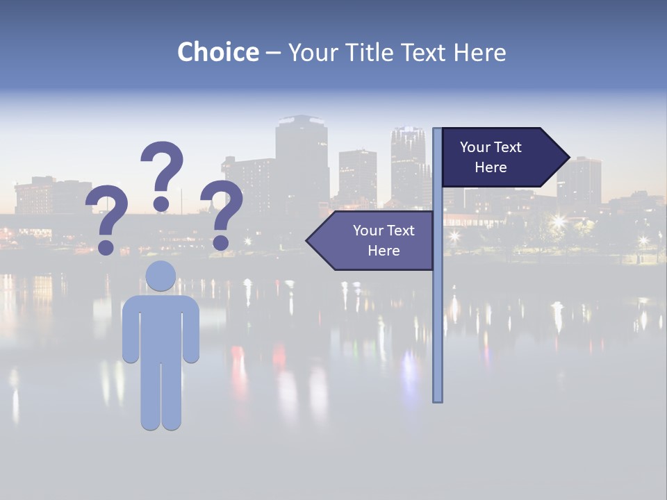 Fall Morning Skyscraper PowerPoint Template