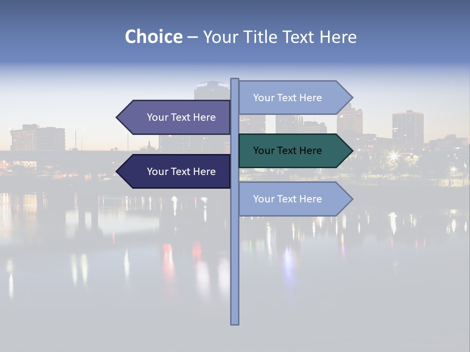Fall Morning Skyscraper PowerPoint Template