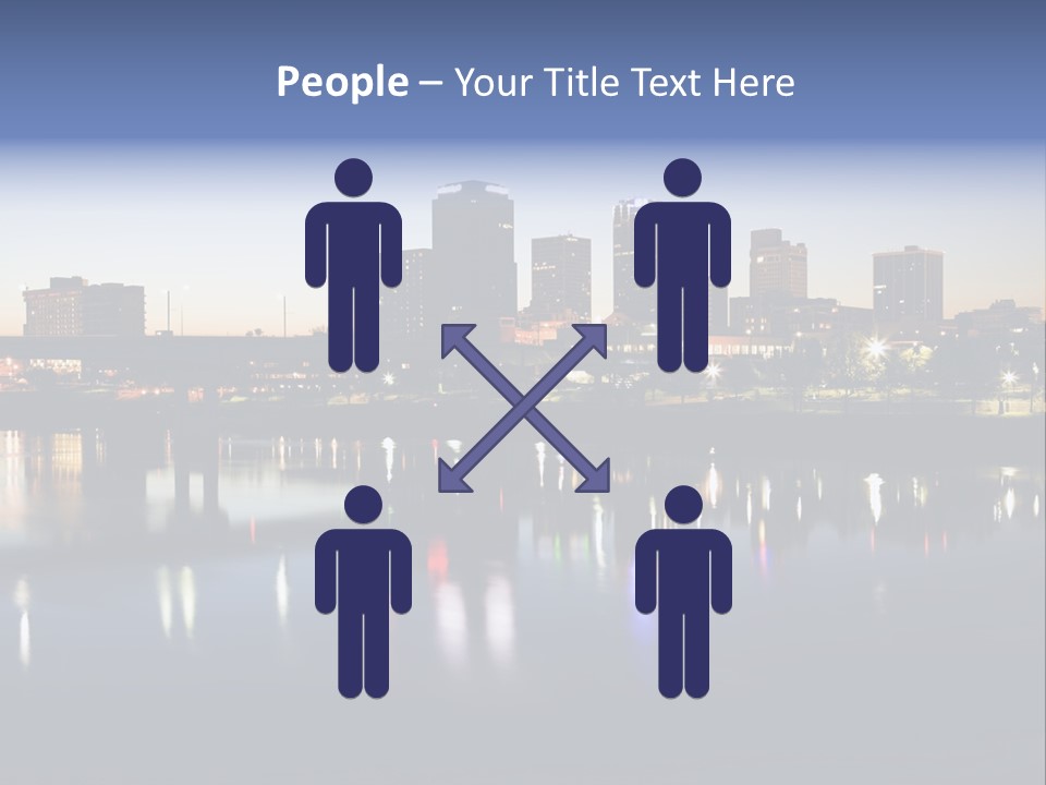 Fall Morning Skyscraper PowerPoint Template