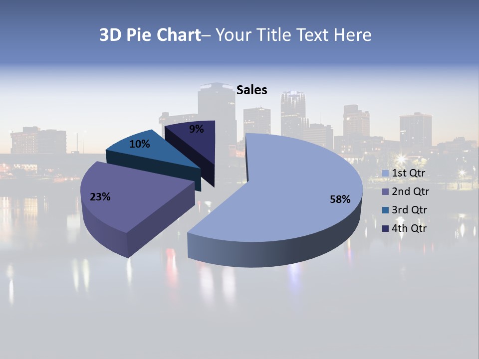 Fall Morning Skyscraper PowerPoint Template