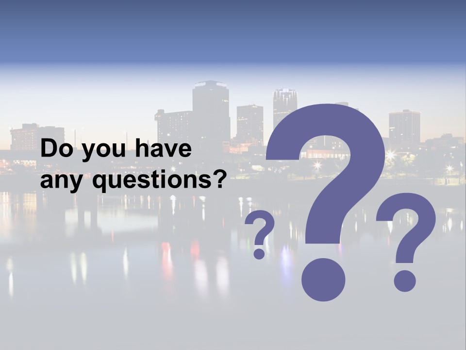 Fall Morning Skyscraper PowerPoint Template