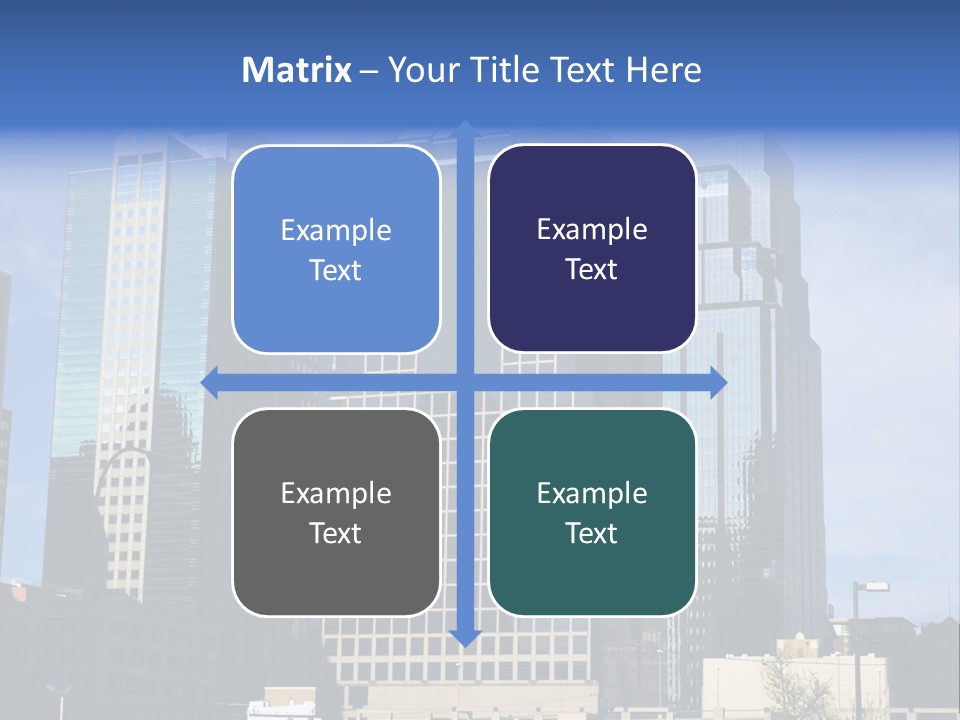 Sunset Architecture Downtown PowerPoint Template