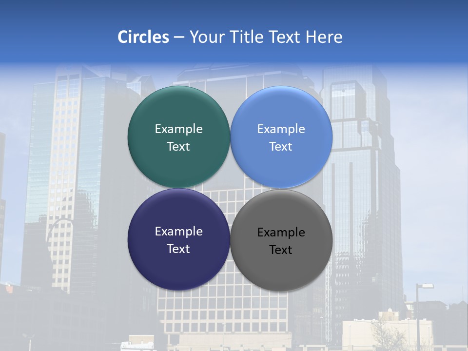 Sunset Architecture Downtown PowerPoint Template