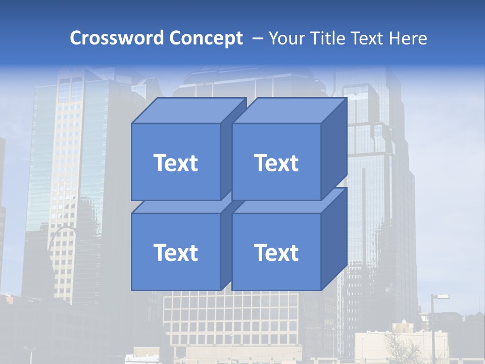 Sunset Architecture Downtown PowerPoint Template
