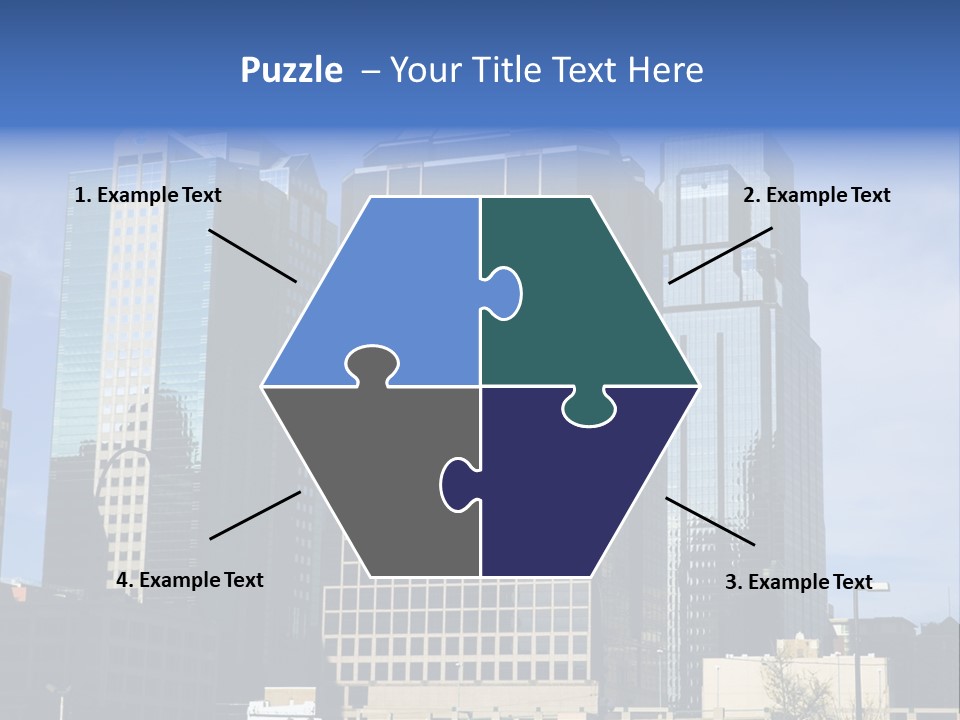 Sunset Architecture Downtown PowerPoint Template