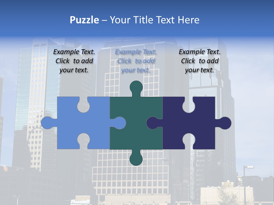 Sunset Architecture Downtown PowerPoint Template