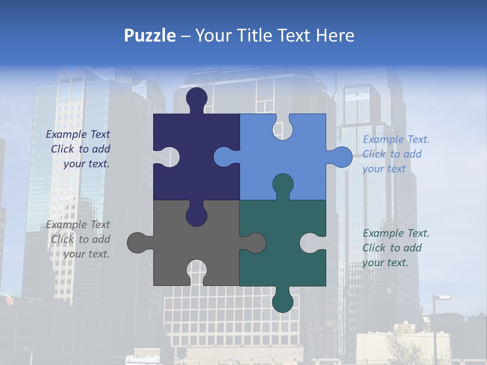 Sunset Architecture Downtown PowerPoint Template