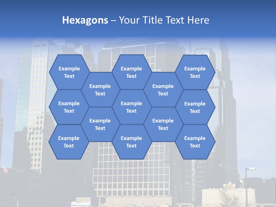 Sunset Architecture Downtown PowerPoint Template