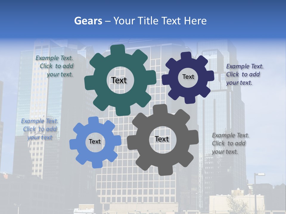 Sunset Architecture Downtown PowerPoint Template