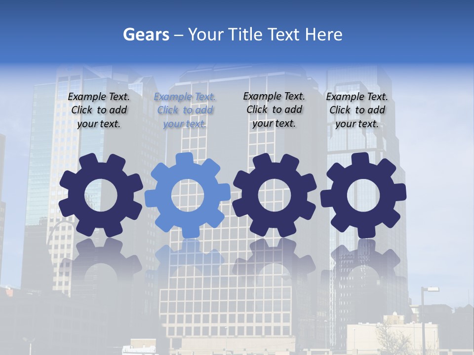 Sunset Architecture Downtown PowerPoint Template