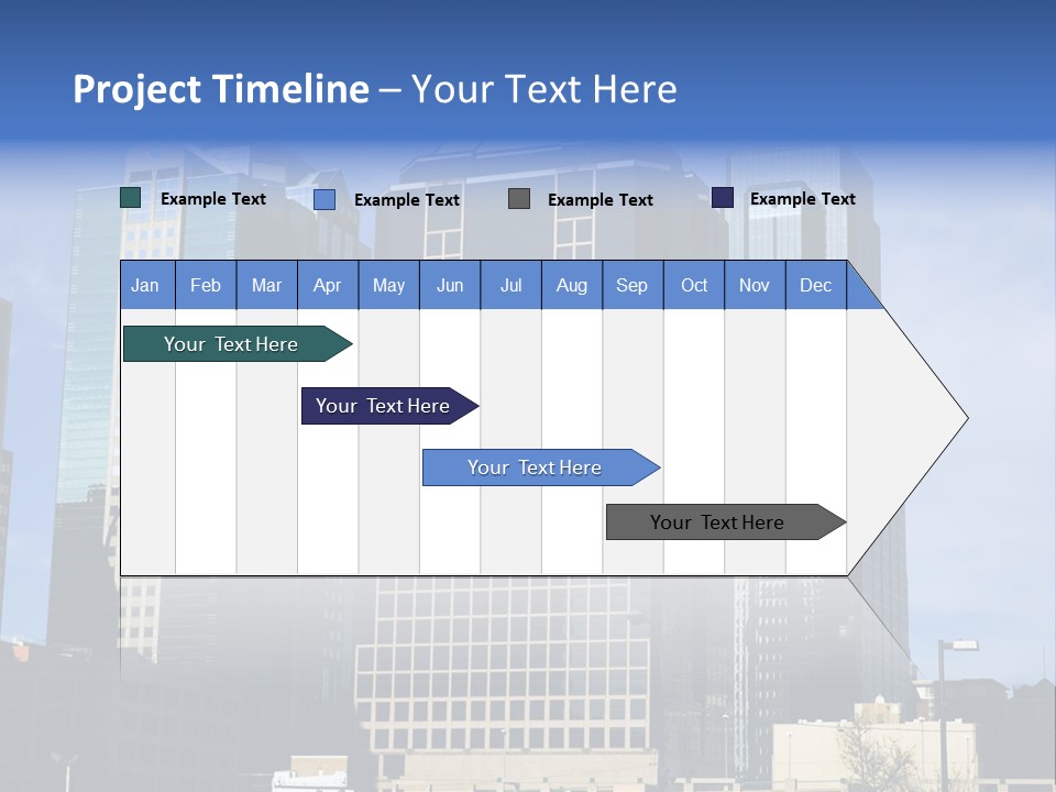 Sunset Architecture Downtown PowerPoint Template