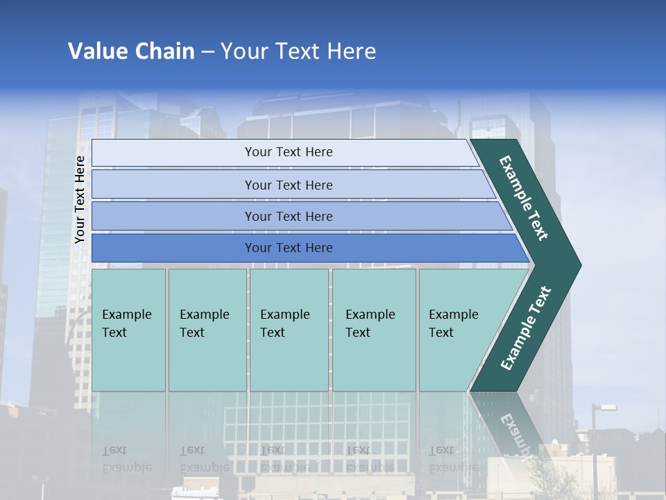 Sunset Architecture Downtown PowerPoint Template