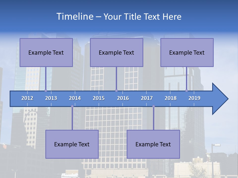 Sunset Architecture Downtown PowerPoint Template