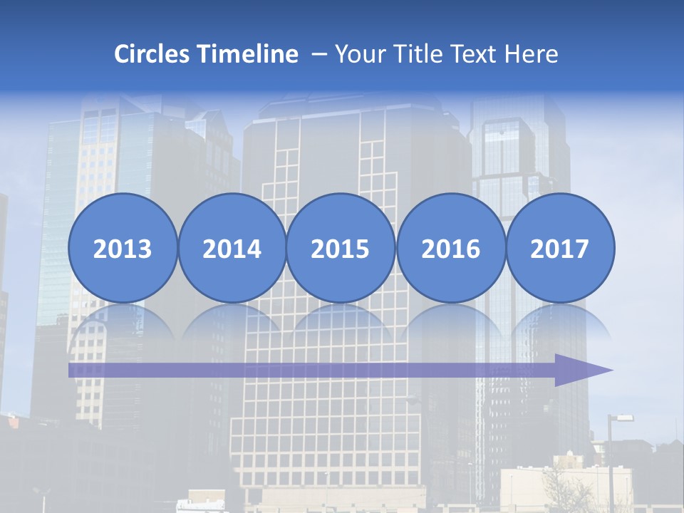 Sunset Architecture Downtown PowerPoint Template