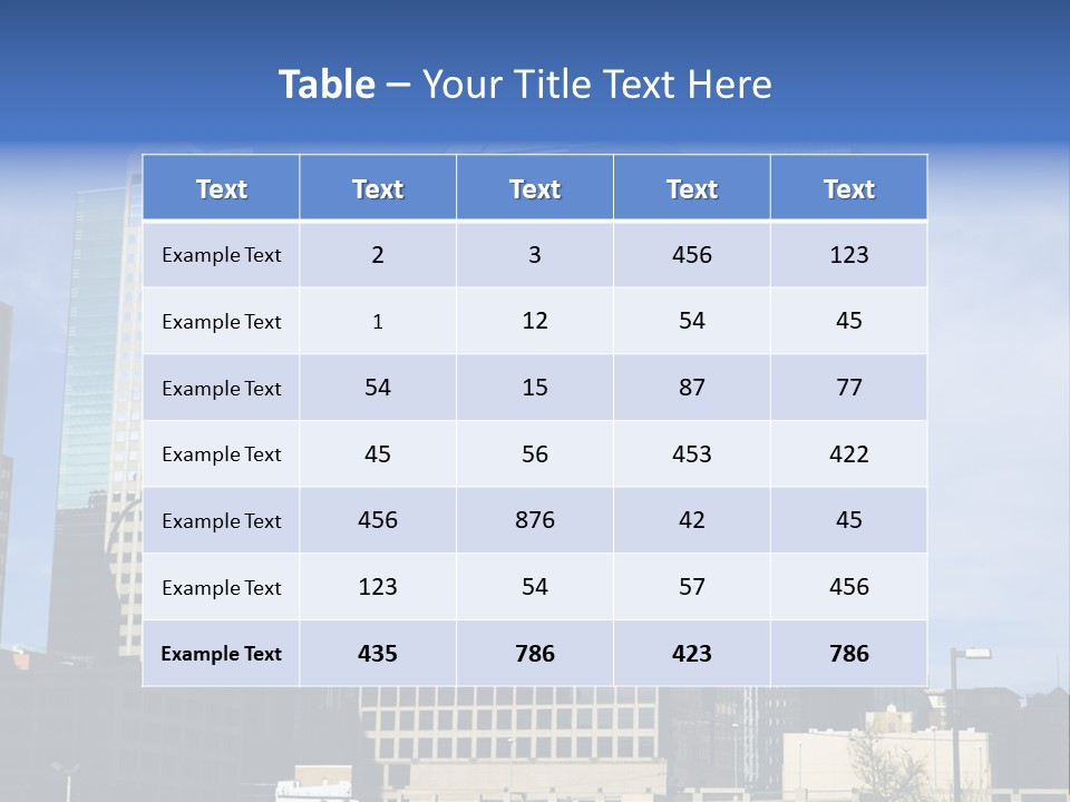Sunset Architecture Downtown PowerPoint Template