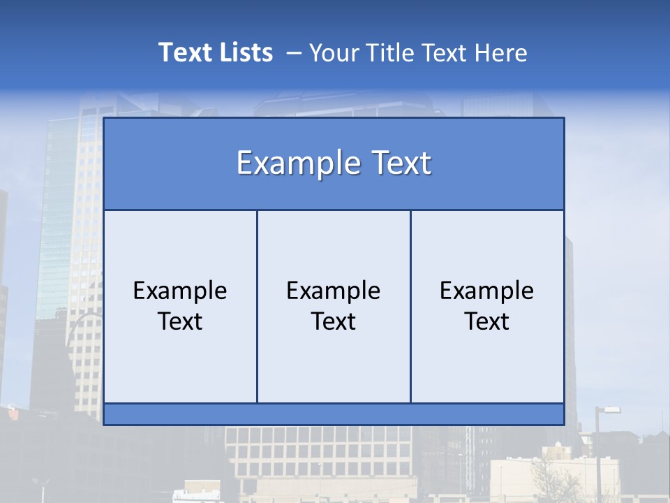 Sunset Architecture Downtown PowerPoint Template