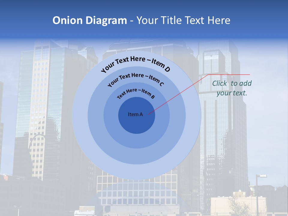 Sunset Architecture Downtown PowerPoint Template