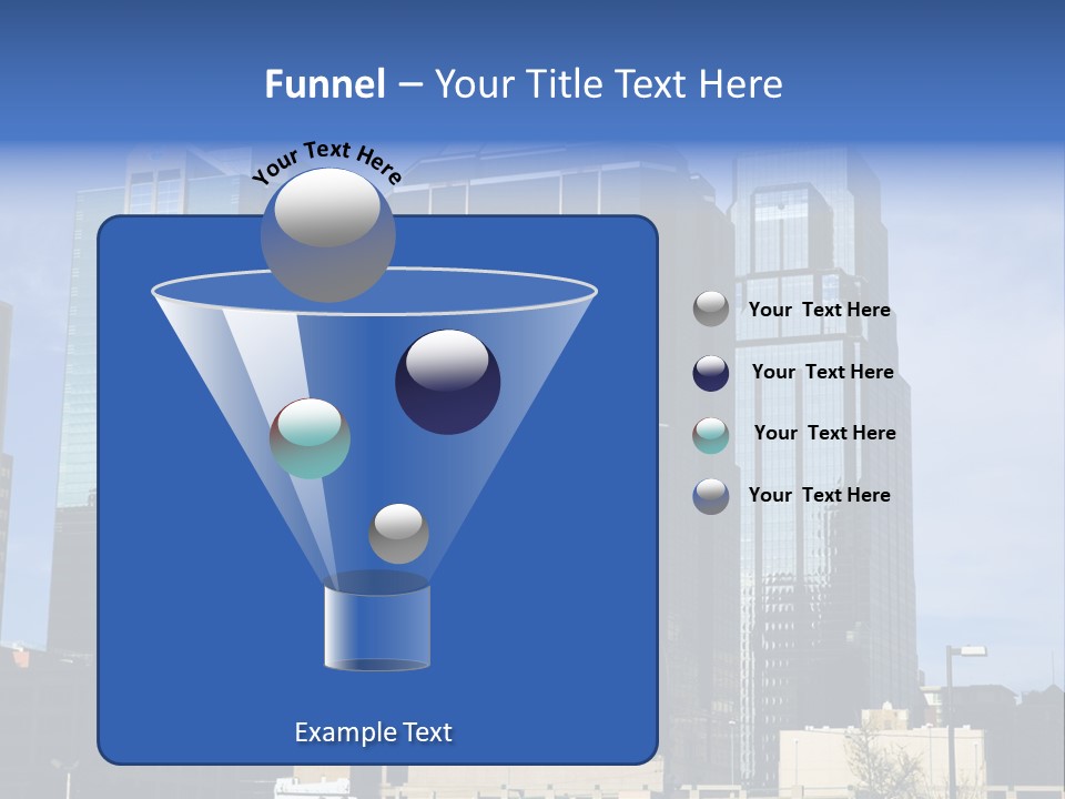 Sunset Architecture Downtown PowerPoint Template