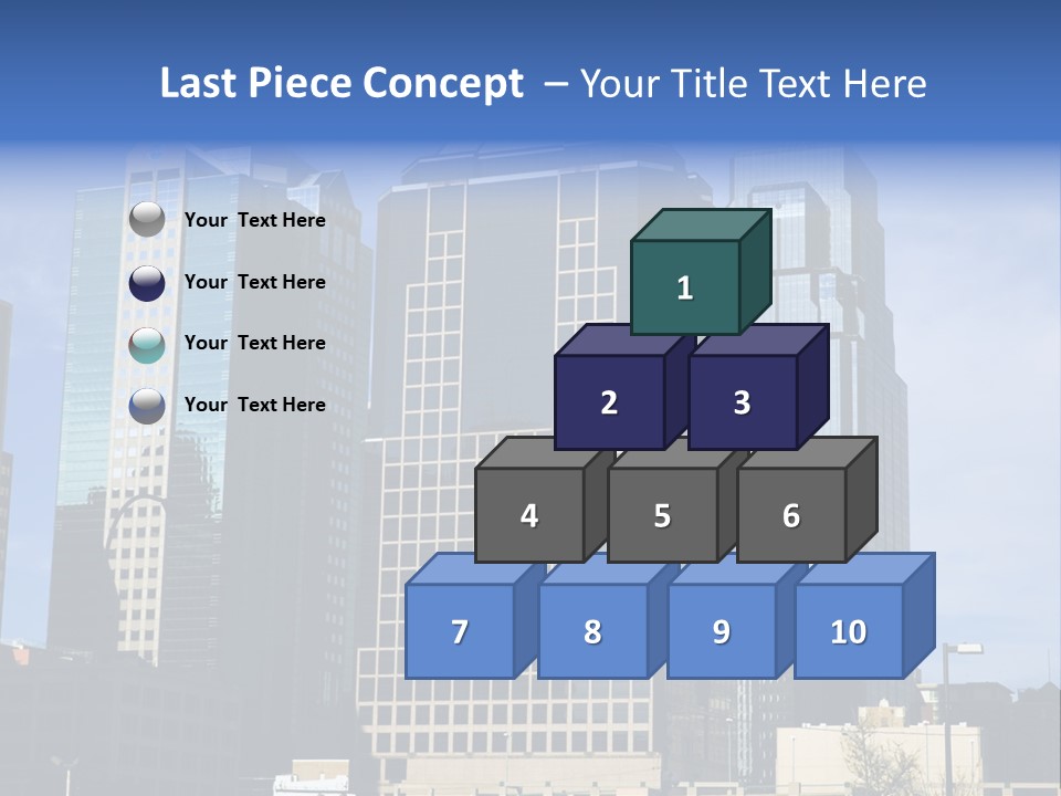 Sunset Architecture Downtown PowerPoint Template